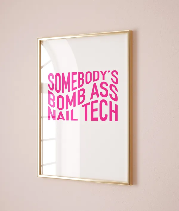 Nail Salon Funny Sign for Beauty Room Decor