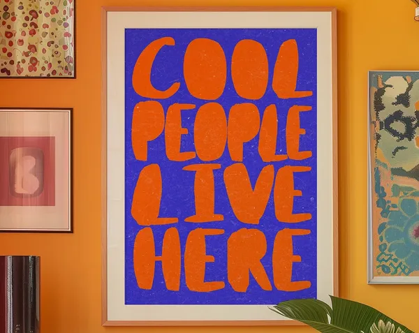 Typography Print, 70s Psychedelic Retro Poster