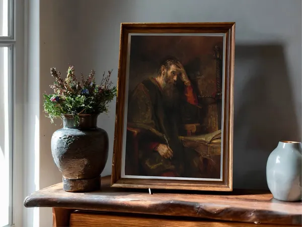 Apostle Paul By Rembrandt Art Print, Baroque Classic
