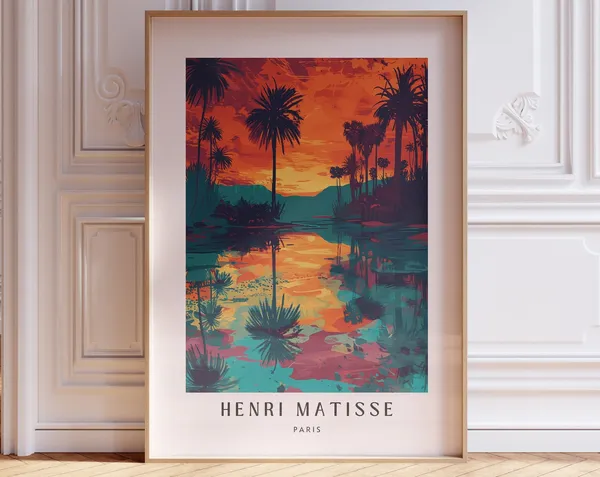 Monet-Inspired Matisse Art Print, Living Room Decor