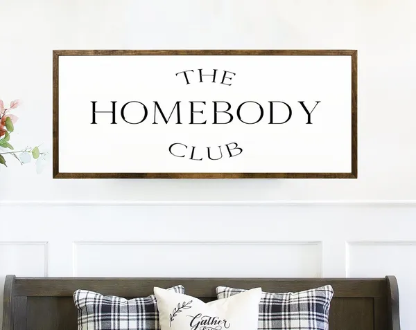 Homebody Club Rustic Scandinavian Wall Art Print