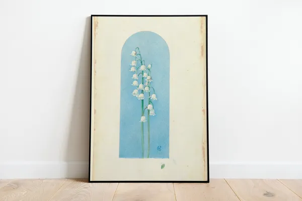 Vintage Lilies Of The Valley Botanical Art Print