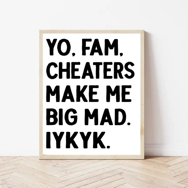 High School Classroom Funny Educational Art Print