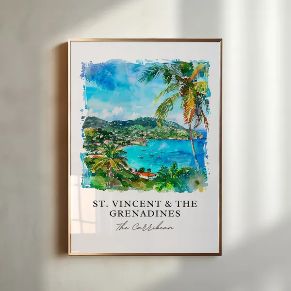 St Vincent And The Grenadines Travel Poster