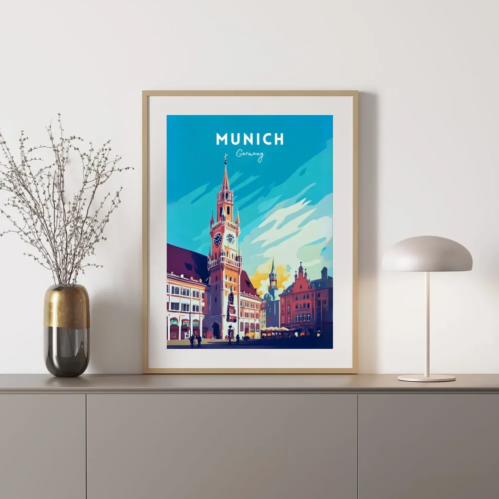 Munich Germany Gift Travel Poster - Image 2