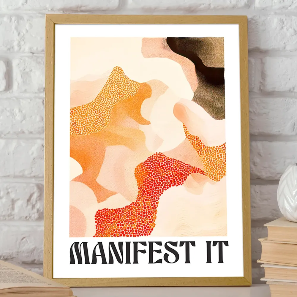 Manifest It Abstract Waves and Textures Art Print - Image 2