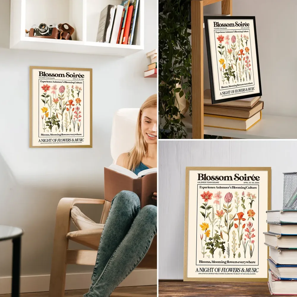 A Night Of Flowers Music Exhibition Poster Print - Image 2