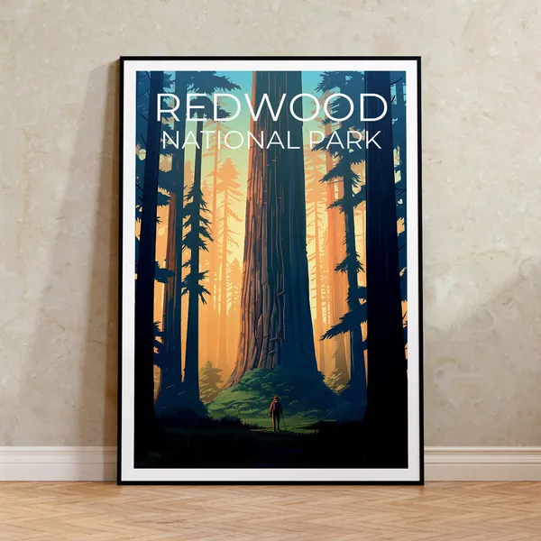 Redwood National Park, California Travel Poster