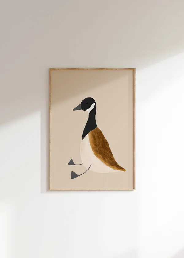 Canada Goose Silly Goose Cute Nursery Art Print