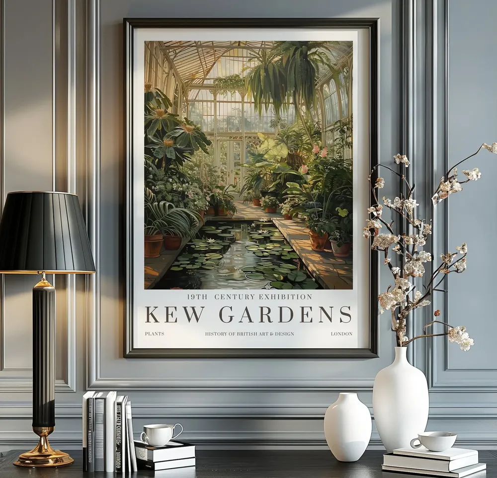 William Morris Print Kew Gardens London Poster Vintage Wall Art Floral