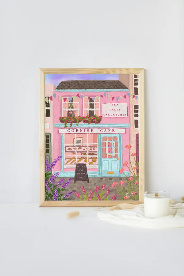 Cornwall Travel Poster, Housewarming Gift