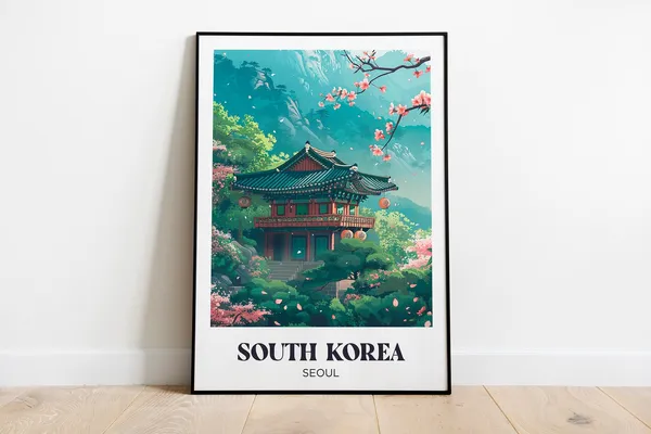 Tokyo Travel Poster, Japan Watercolor Art Print