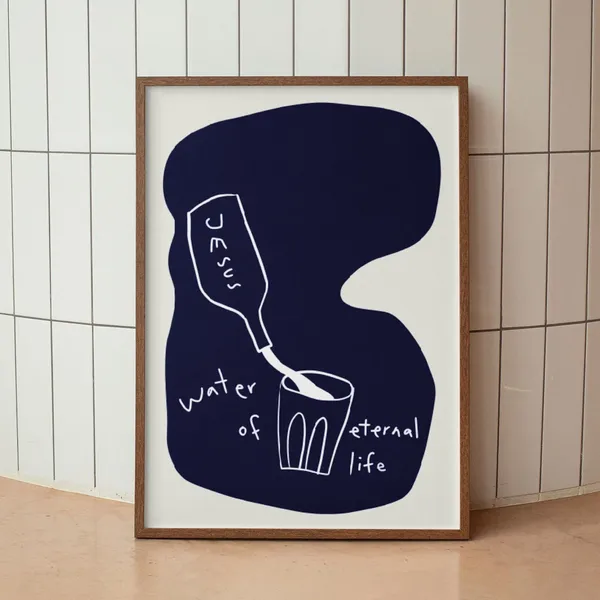 Water Of Eternal Life Christian Scripture Art Print