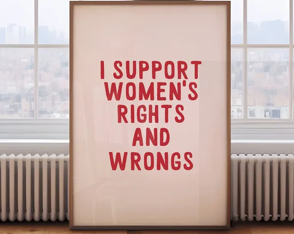 I Support Womens Rights Affirmation Art Print