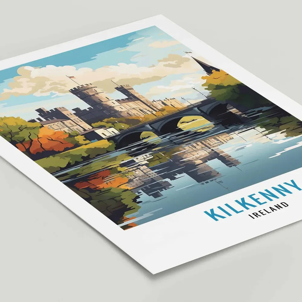 Kilkenny Illustration Travel Poster - Image 2