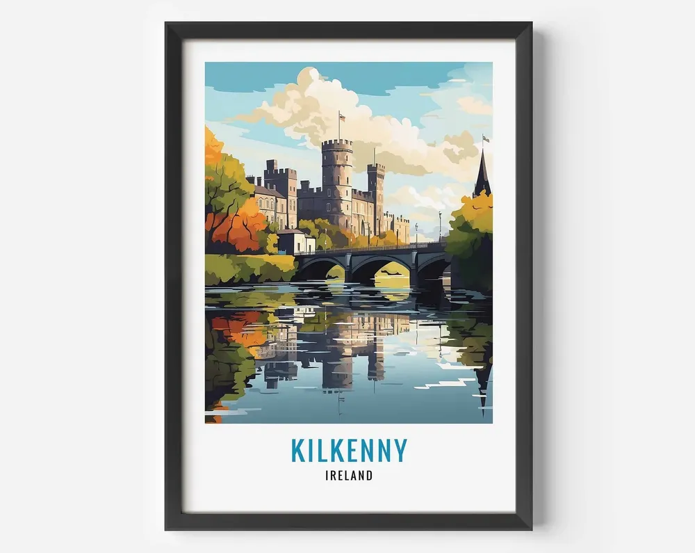 Kilkenny Illustration Travel Poster
