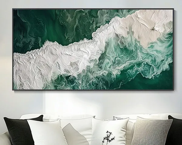 Modern Abstract Seascape Oil Painting Art Print