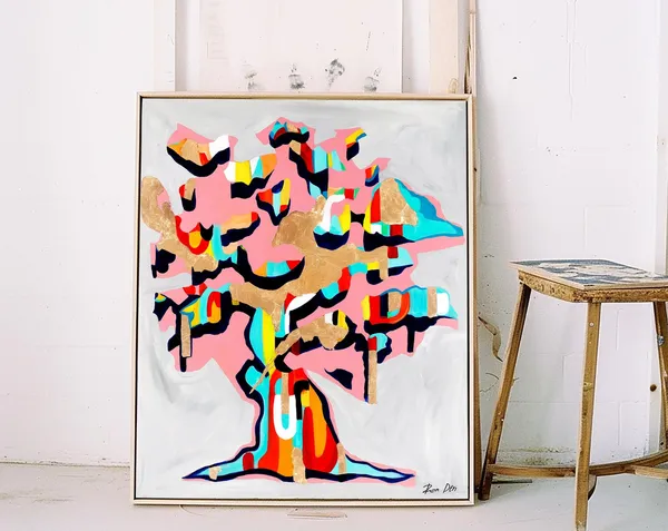 The Giving Tree Abstract Art Print by Ron Deri