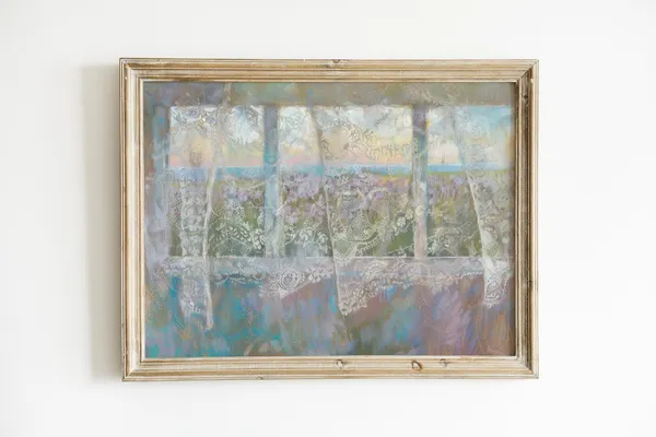 Soft Pastel Sunset Print, French Country Decor