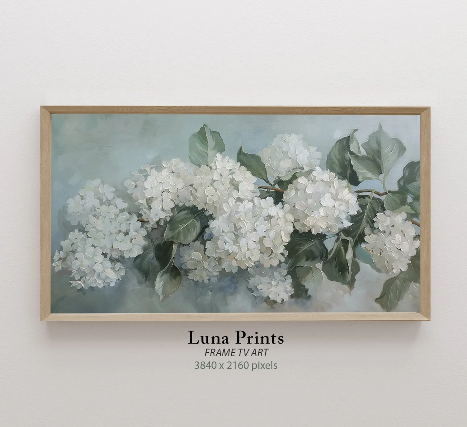 Hydrangea Art Print, Coastal Cottage Floral