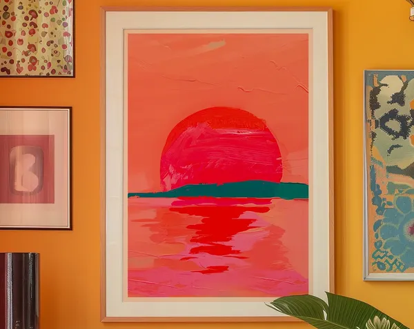 Verano Sunset Red Poster, Vintage Kitchen Decor