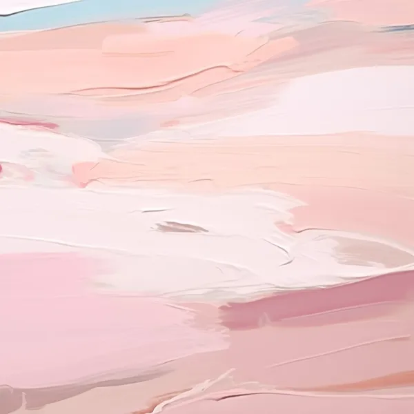 Pastel Beach Pink Abstract Coastal Art Poster