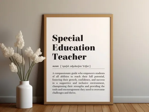 Special Education Teacher Definition Poster Print