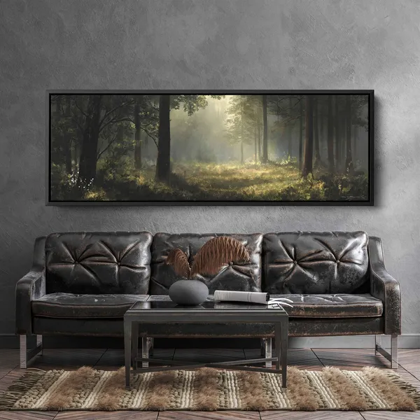 Forest Path Panorama Art Print, Nature Lover Gift