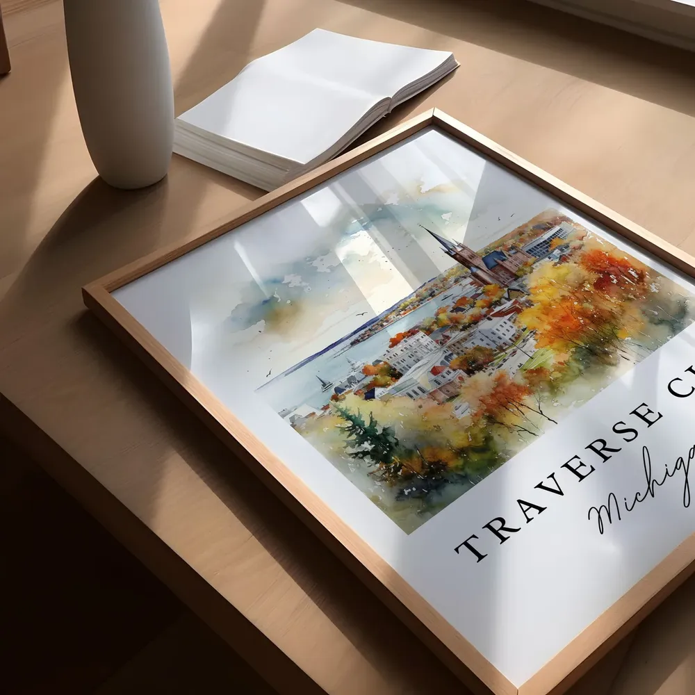 Traverse City, MI Travel Poster Print - Image 5
