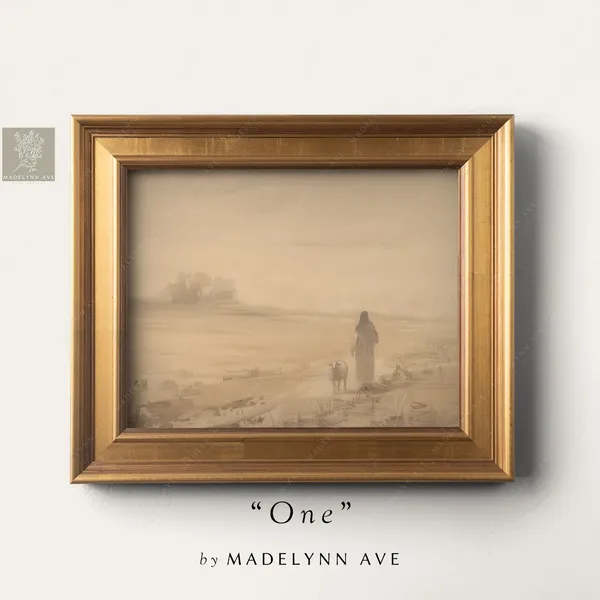 Jesus Leaves The 99, Modern Minimalist Art Print