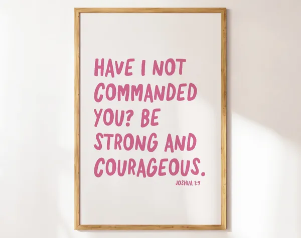 Joshua 19 Minimalist Christian Art Print