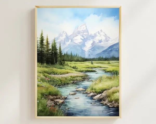 Grand Teton National Park Us Rockies Poster