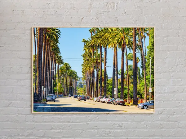 Los Angeles Real Photo Travel Poster