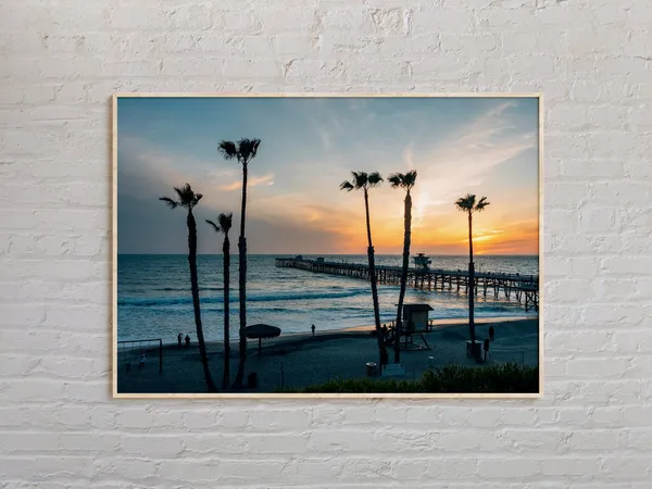 San Clemente Real Photo Art Print, Travel Poster