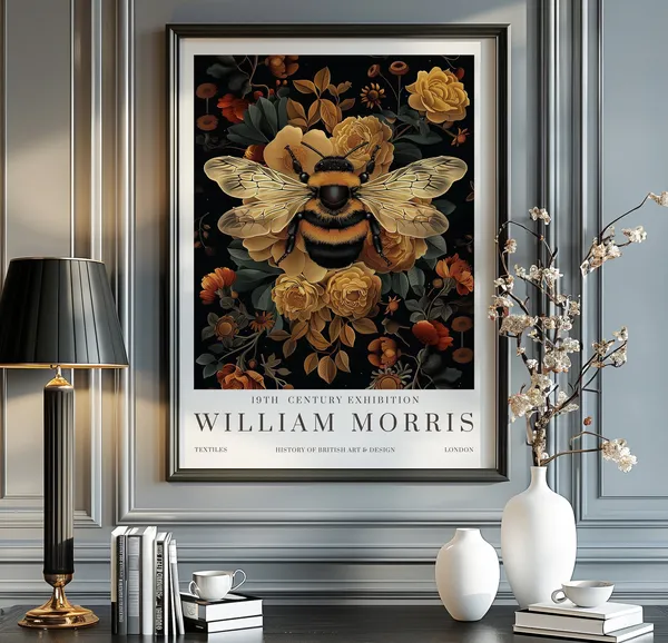 William Morris Bumble Bee - Vintage Print