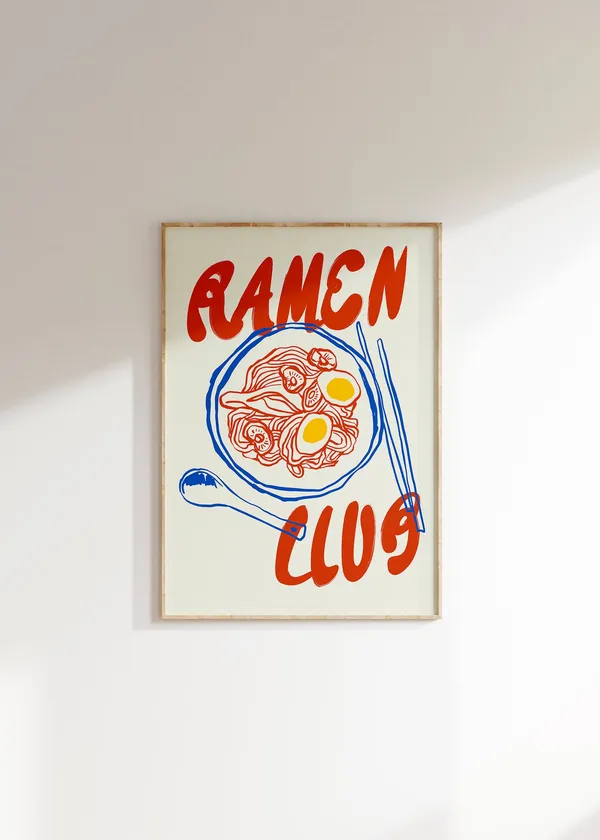 Ramen Lover Club Japanese Ramen Art Print
