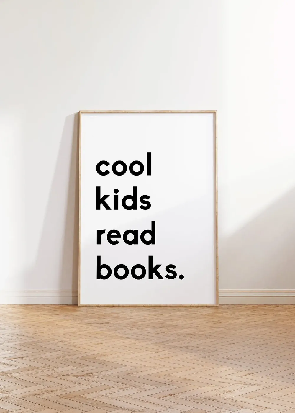 Cool Kids Read Books Playroom Poster