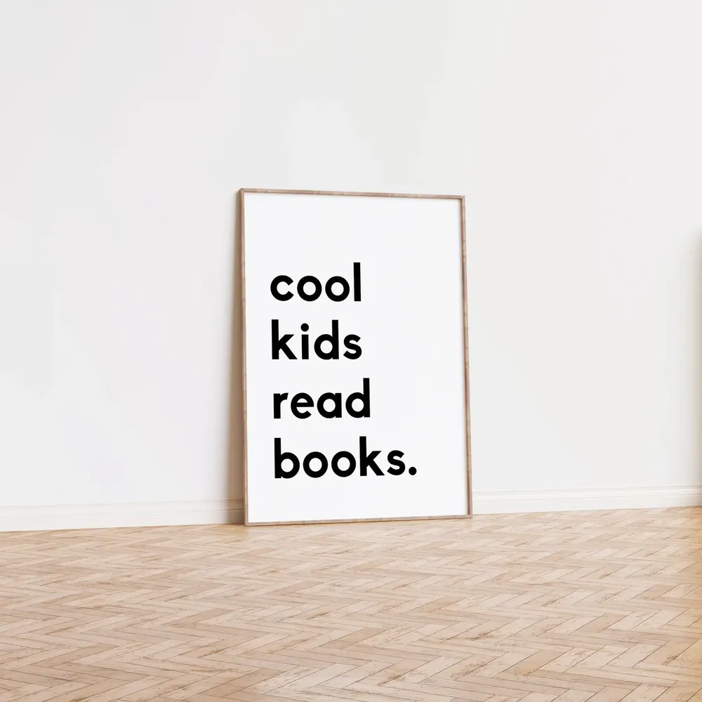 Cool Kids Read Books Playroom Poster - Image 3