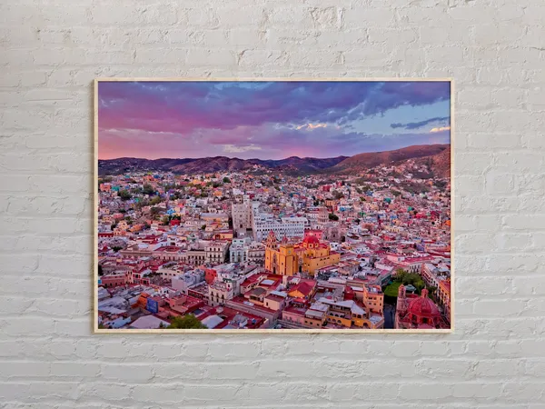Guanajuato Real Photo Travel Poster, Wall Decor