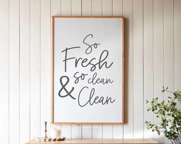 So Fresh And So Clean Laundry Room Wall Art Print
