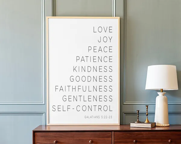 Fruit of the Spirit, Love Joy Peace Art Print