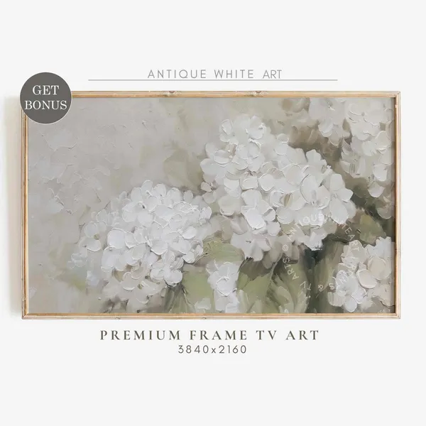 Hydrangea Floral Vintage Country Summer Art Print