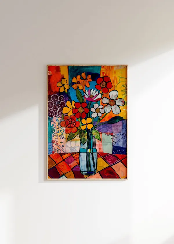 Henri Matisse Inspired Art Print, Retro Living Room