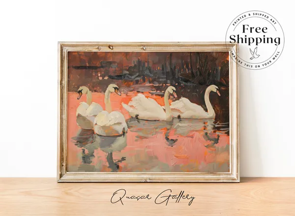 Preppy Bedroom Art, Maximalist Landscape Poster