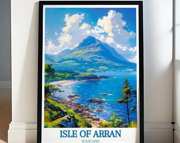 Isle Of Arran Travel Poster, Scotland Art Print