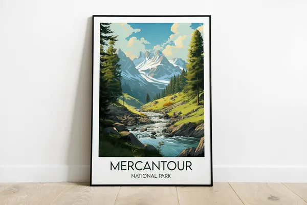 Mercantour National Park Travel Poster, France
