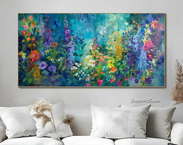 Abstract Flower Painting, Modern Floral Art Print