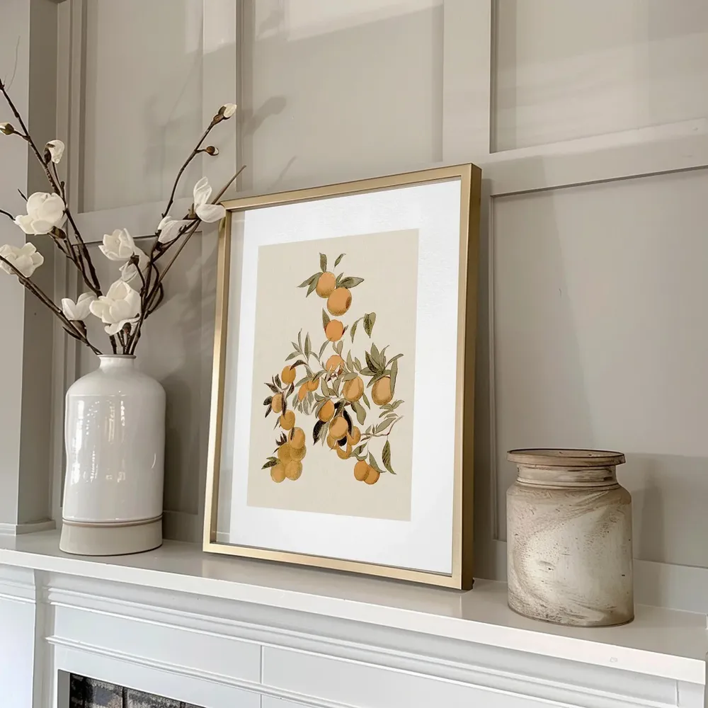 Vintage Citrus Tree Botanical Illustration, Art Print - Image 3