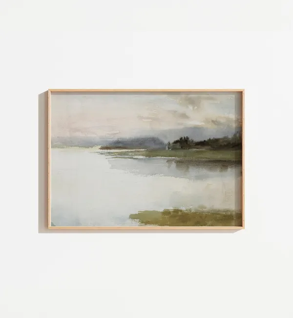 Landscape Watercolor Painting Travel Poster