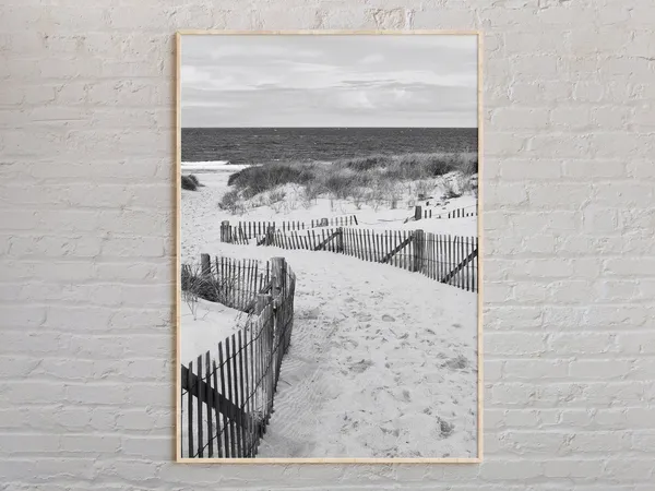 Black And White Cape Cod Travel Poster, Massachusetts